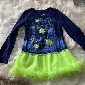 Girls dress~ justice!  Sparkles & snowflakes